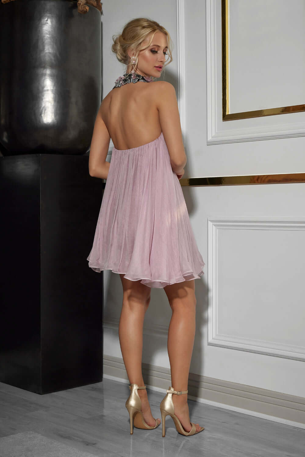 Rozanne Halter Neck Mini Dress