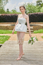 Anabeth Wedding Set: With Embroidered Organza Skirt - Made to Order
