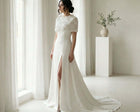 Daneriss Wedding Set with Sequined Cape Handcrafted - Made to Order