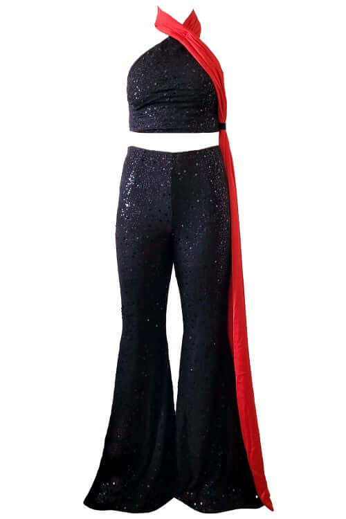 Ammeline Sequined Flared Trousers