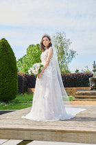 Antheia Wedding Dress: Handcrafted with Pearls & Sequins Made to Order