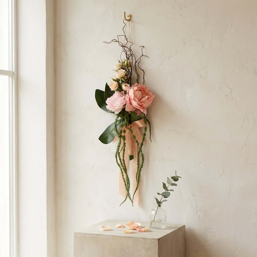 Elegant Anabeth Bridal Flowers Bouquet from Eve Couture, a stunning made to order bridal flower bouquet designed for brides on their wedding day.