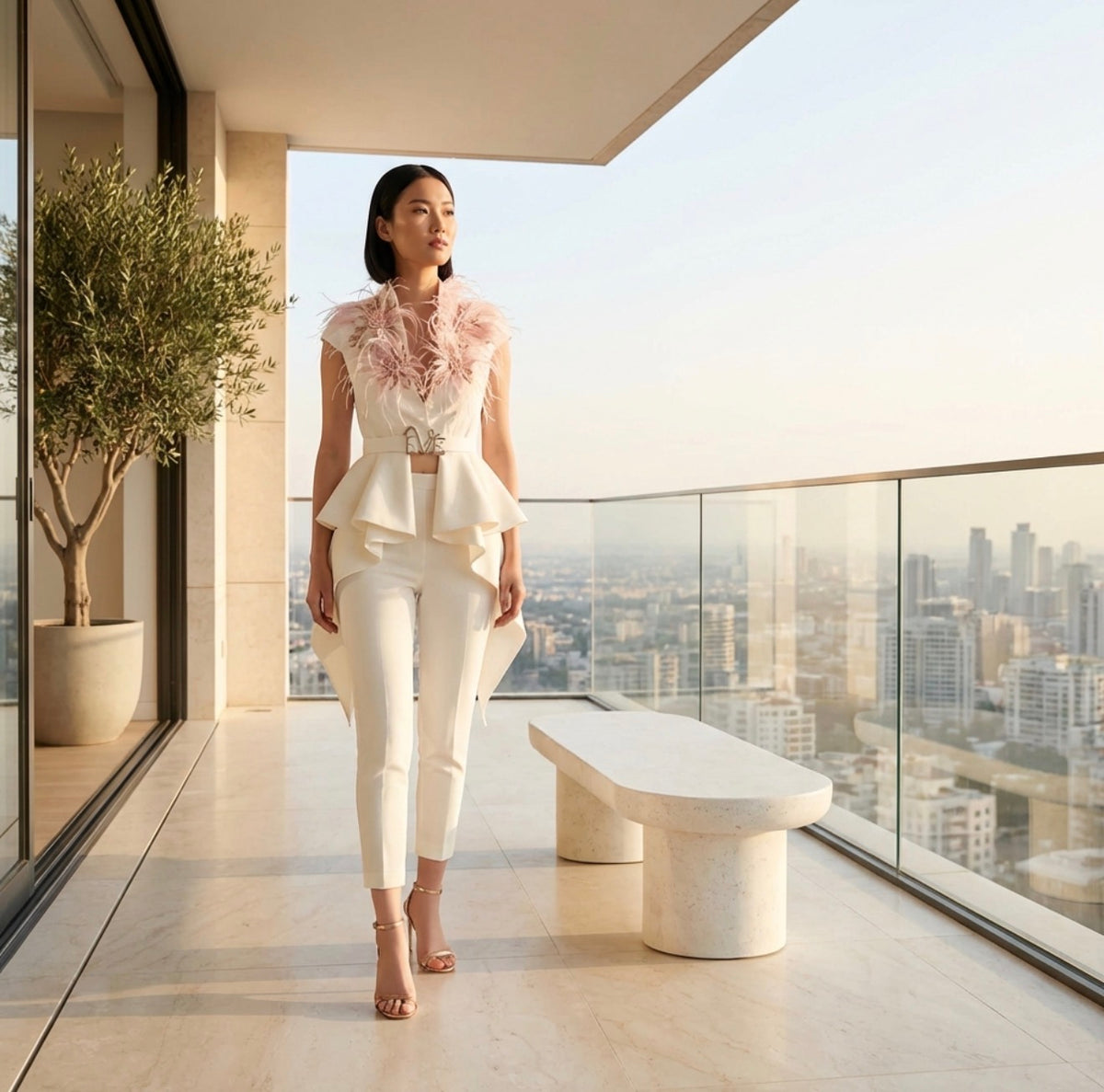 Eoss Bridal Pencil Trousers for Elegant Day-to-Night - Made to Order